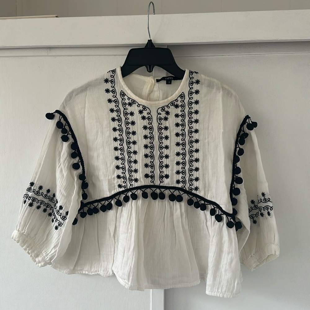 Black & White Blouse